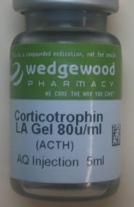 This is a picture of the bottle we use to inject the ACTH