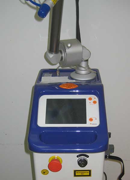 Laser Machine ready to be used in surgery